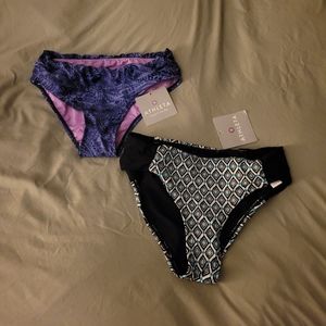 Lot of 2 Athleta bikini bottoms! Size XXS
